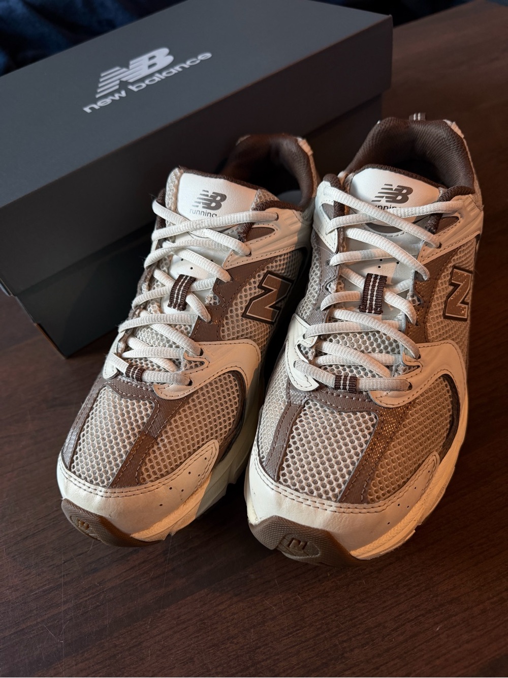 New Balance 530 Sneakers in Brown and Cream